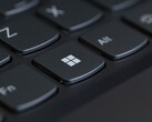 Close-up of a keyboard with the Windows key in focus