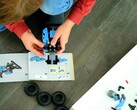 An image showing a LEGO set being built.