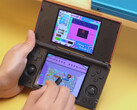 The Anbernic RG DS running Kirby: Canvas Curse. (Image source: Anbernic - edited)