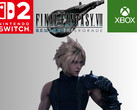 Final Fantasy 7 Remake Intergrade banner is shown (Image source: Nintendo of America, Xbox Gaming with edits)