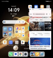 Homescreen with multitasking