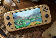 The Switch Lite Hyrule Edition is only orderable in the UK for the time being. (Image source: Nintendo)