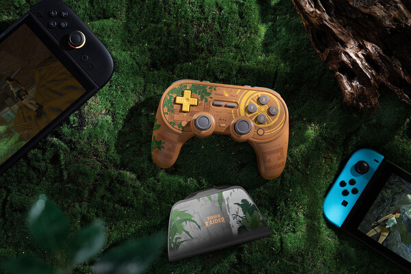 The 8BitDo Pro 3 Bluetooth Gamepad Tomb Raider 30th Anniversary Edition.