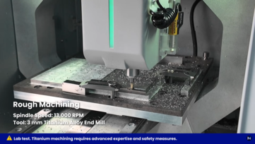 Makera Z1 titanium machining screenshot. (Image source: Makera)
