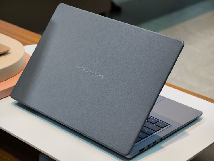 The Ceraluminum covers on the 2026 Zenbook 14 laptops have a unique texture that is smudge- and scratch-proof.