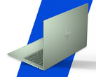 The OmniBook 5 can be equipped with up to 16GB of RAM and Core 7 350. Pictured: an edited promo picture showing the back of the laptop.