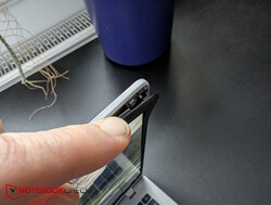 The display bezel starts to lift when the laptop is twisted