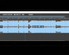Audionaut open-source multitrack audio editor showing an audio waveform on its editing timeline.