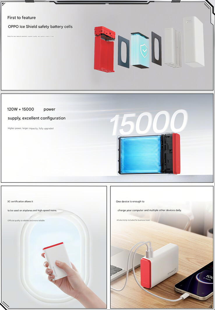 Main highlights of the 120W SuperVOOC power bank (machine translated)