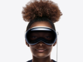 She's smiling, but not because she is watching immersive 3D porn. (Image: Apple)