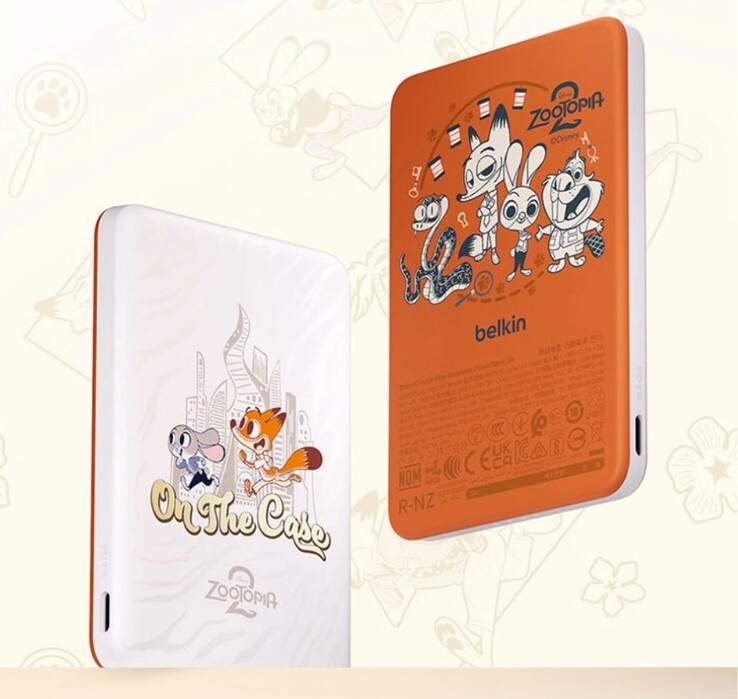 The Belkin x Zootopia 2 BoostCharge Slim Power Bank