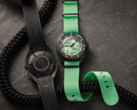 The new Doxa Sub 300 Carbon Seafoam Limited edition (pictured) comes with two strap options out of the box. (Image source: Watches of Switzerland)