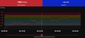 Heart rate profile: Polar H10