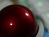 The ZSA Navigator track ball has a speckled interior with a smooth finish.