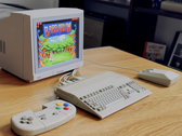 The mini monitor for the Amiga 500 Mini and C64 Mini pictured (image source: Press Any Key to Continue YT)