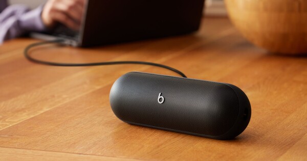 The Beats Pill can be used in wired mode as it supports USB-C Audio. (Image source: Apple).