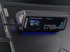 The 170W Legion PB9 power bank costs around $82 in China. Pictured: a promo picture of the portable charger on top of a laptop.