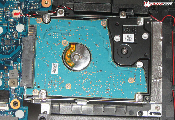 Storage requirements are taken care of with a 2.5 inch HDD