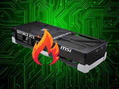 MSI RTX 5090 32G Ventus 3X OC GPU with burned power connector (Image source: MSI with edits)