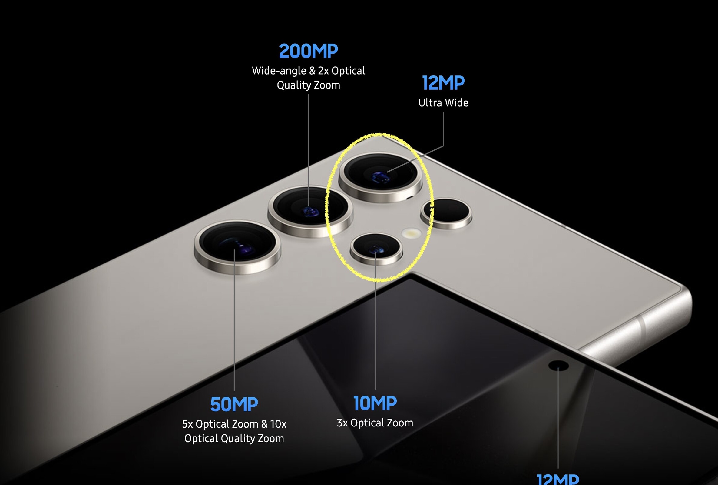 Samsung Galaxy S25 Ultra: Upgraded ultrawide and 3x cameras