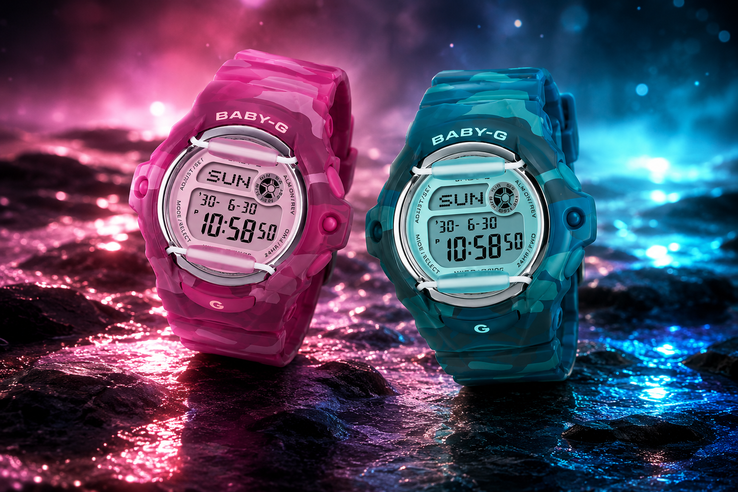 The Casio BG-169CM-2 and the BG-169CM-4 (from left to right)