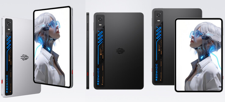 The two color options and design of the gaming tablet