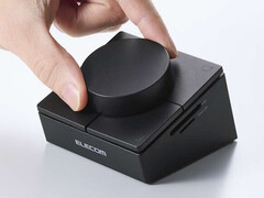 The Elecom 8-in-1 USB-C docking station can also be used as an input controller, with four buttons and a jog dial.