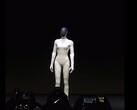XPeng's Iron humanoid robot walking on stage (Image source: XPeng)