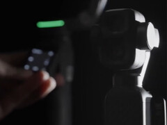 The DJI Osmo Pocket 4P in the background.