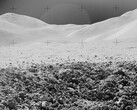 A close-up view of a portion of a crater photographed during the third Apollo 15 lunar surface moonwalk (Image source: NASA; cropped)