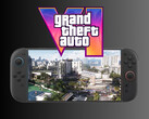 GTA 6 logo above Switch 2 (Image source: Rockstar Games, Nintendo of America with edits)