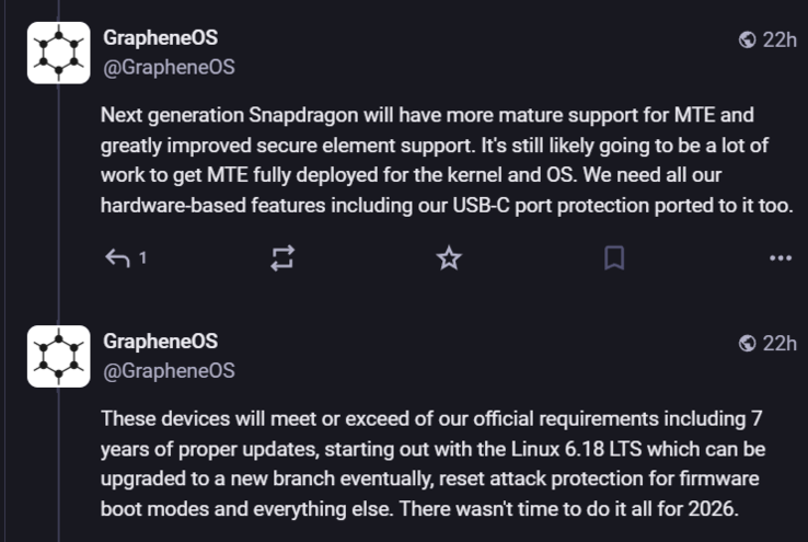 GrapheneOS will support 7 years of updates