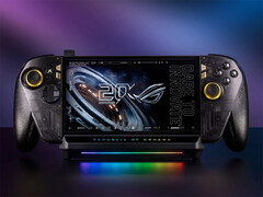 The DG310 maxes out at 5Gbps transfer speed. Pictured: the dock with a gaming handheld on top.