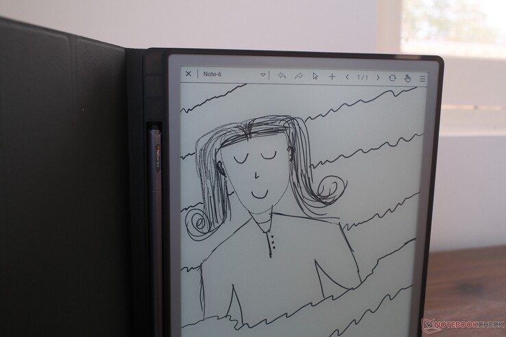 The Huion Ink is restricted by the refresh rate of electronic paper.