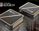 Elegant black and gold case with magnetic top cover. (Image Source: Sapphire)