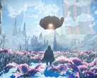 An image showing a spaceship in No Man's Sky.