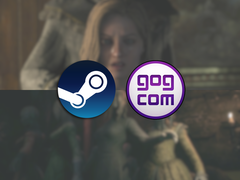 Screenshots from both Remothered games, with Steam and GOG logos on top.