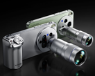 The Vivo X300 Ultra and the X300s with teleconverter accessories attached.