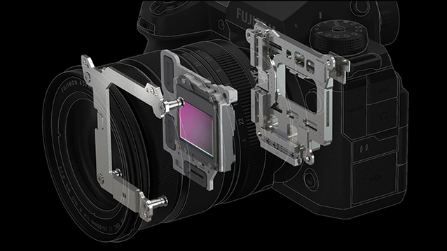 Fujifilm's X-T50 will feature similar stabilisation hardware to the X-T5. (Image source: Fujifilm)