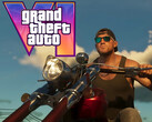 GTA 6 banner showing Jason on motorcycle (Image source: screenshot, Rockstar Games YouTube with edits)