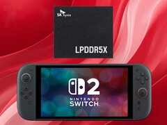 Switch 2 shown with LPDDR5X memory