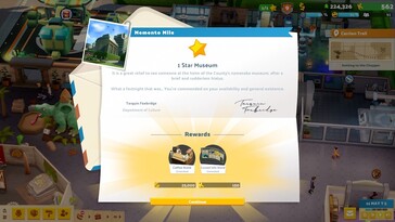 Pictured: a gameplay screenshot from Two Point Museum.