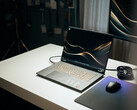 The Asus TUF Gaming A18 on the desk