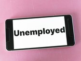 Non-technical/specialized jobs like customer service are the most at risk of getting replaced by AI. A phone displaying an Unemployed message pictured. (Image source: Pixabay)