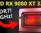 RX 9080 XT ES speculation (image source: @MooresLawIsDead YouTube)