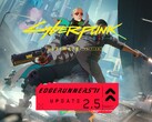 Banner for Cyberpunk 2077 Edgerunners 2 Update 2.5 shown