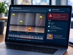 Laptop with Video AI, physical errors detected