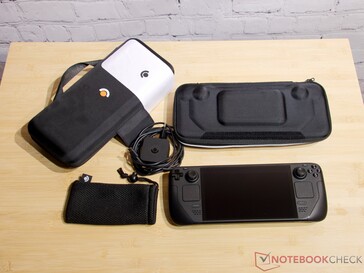 The contents of the Steam Deck OLED box.