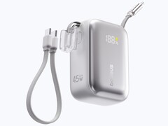The 20,000mAh version has two integrated USB-C cables like the 10,000mAh model.