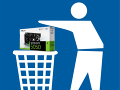 The Nvidia GeForce RTX 5050 is one of the worst GPU releases of 2025. (Image source: PNY, Pixabay, edited)